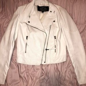 White leather jacket